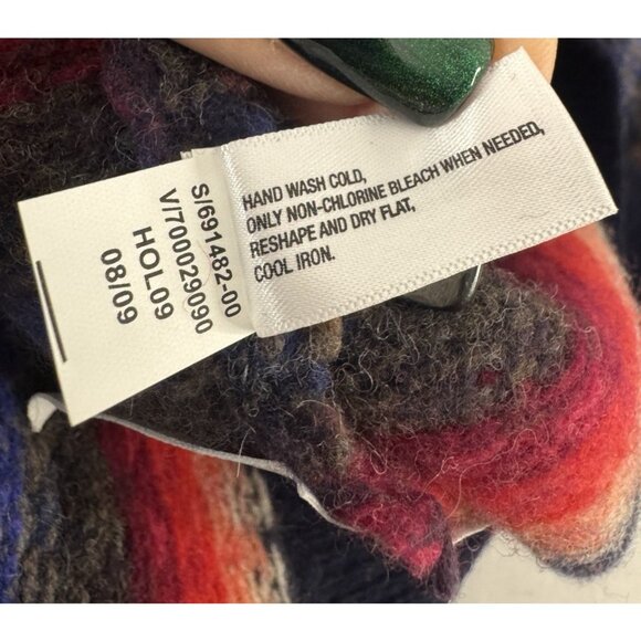 Gap Women X Large Lambswool Chunky Knit Sweater Cowl Neck Nordic Cozy Hygge Warm - Picture 6 of 13